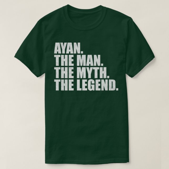 Camiseta AyanAyan Nome Ayan Nome dado (Frente do Design)