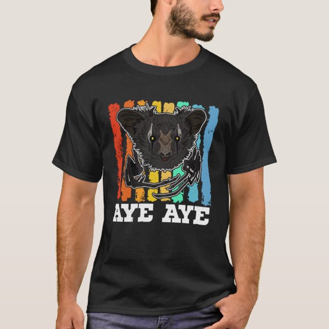Camiseta Aye Aye Primates Lemurs Madagascar  14 (Frente)