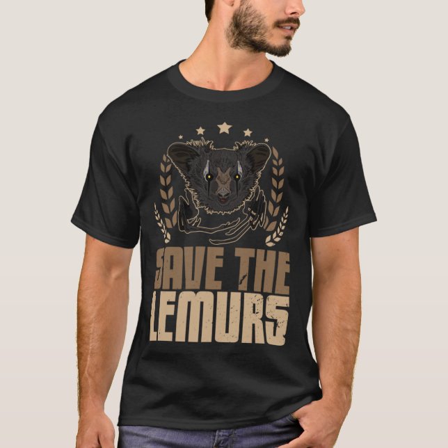 Camiseta Aye Aye Primates Lemurs Madagascar 16 (Frente)