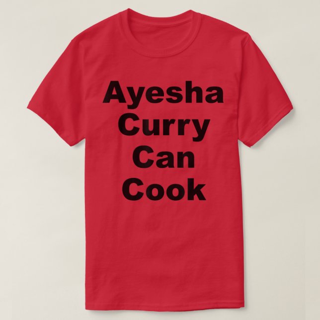 Camiseta Ayesha Curry Can Cook (Frente do Design)