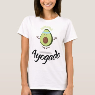 Camiseta Ayogado - Yoga Avocado - Fruta espiritual - Vegan