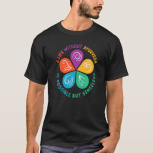 Camiseta Ayurvedic Doshas Vata Kapha Pitta Uma Vida Sem Um