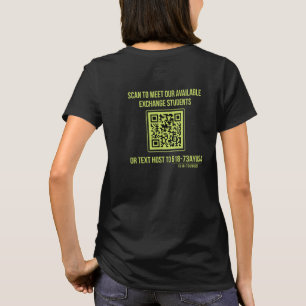 Camiseta Ayusa deixa a aventura iniciar o código QR (femini