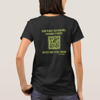 Camiseta Ayusa deixa a aventura iniciar o código QR (femini