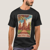 Ayutthaya Historical Park Illustration Viagem Art