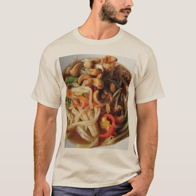Camiseta Ayutthaya Spicy Papaya Salad [Som Tam] com Cashew (Frente)