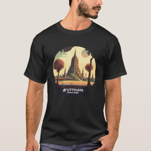 Camiseta Ayutthaya Thailand Templple Sunset