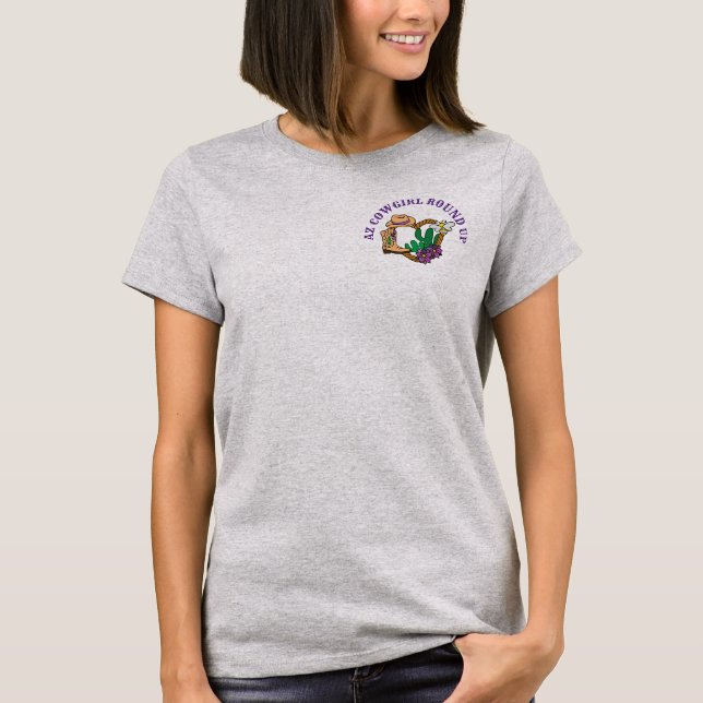 Camiseta AZ Cowgirl Arredonda T-Shirt (Frente)