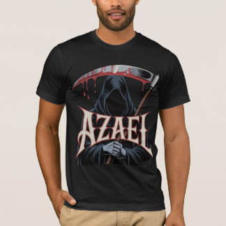 Camiseta Azael Grim Reaper Art Dark Fantasy Scythe & Hooded