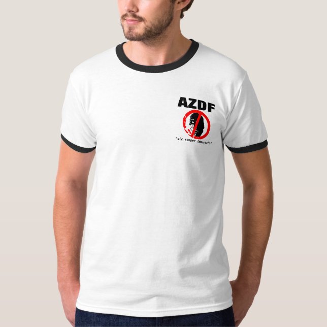 Camiseta AZDF: Anti força de defesa do zombi (Frente)