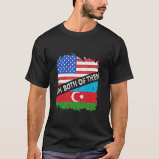 Camiseta Azerbaijão América EUA Eu Ambos Azerbaijão