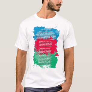 Camiseta Azerbaijão - Azrbaycan marşı T-Shirt