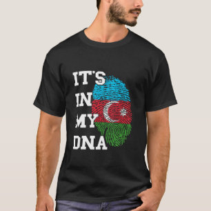 Camiseta Azerbaijão Está No Meu DNA Impressão Digital Azerb