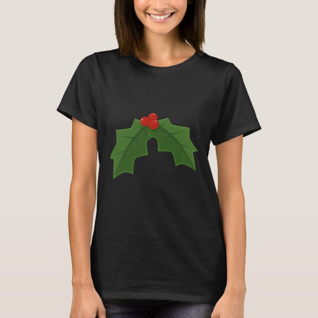 Camiseta Azevinho - Azevinho E Frutas Natalinas  (Frente)