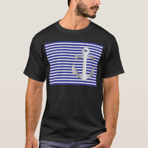 Camiseta Aziza Stripes & Marine Blue Seaman