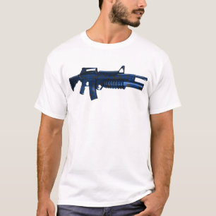 Camiseta Azmodeus Camo M16 azul, t-shirt