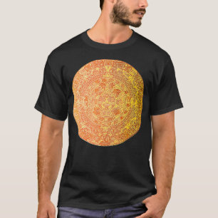 Camiseta Aztec Calendário Sun Stone Símbolo Maya Antigo Mai