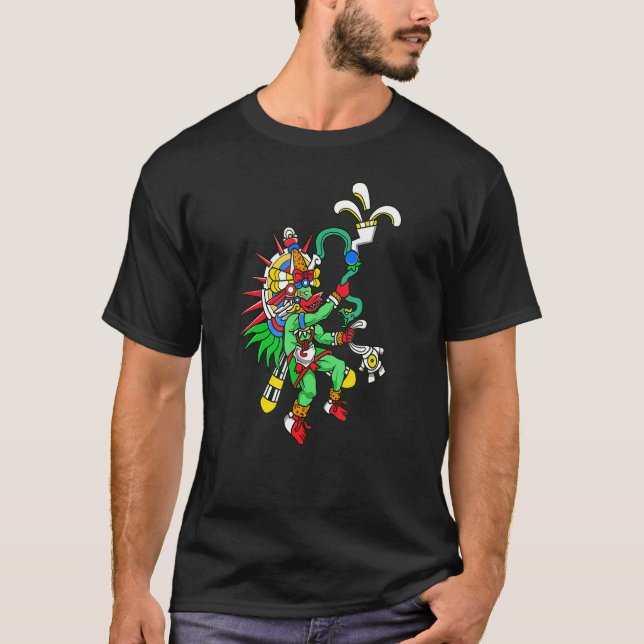 Camiseta Aztec Deus do Vento Quetzalcoatl (Frente)