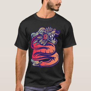 Camiseta Aztec Deus Quetzalcoatl Legal Cobra Dragon Inca Ma