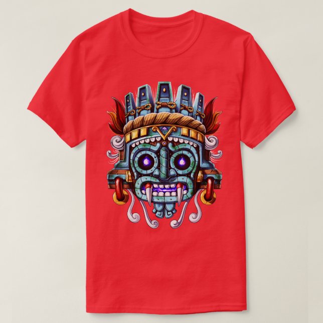 Camiseta Aztec Deus Tlaloc (Frente do Design)