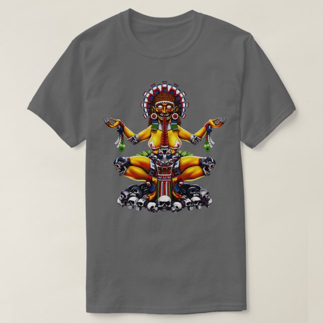 Camiseta Aztec Deusa Tlaltecuhtli (Frente do Design)