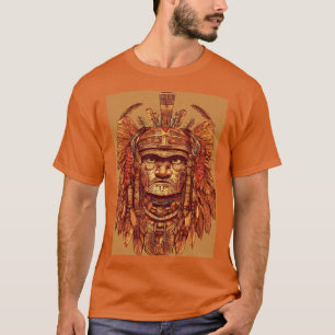Camiseta Aztec Eagle Warrior T Shirt - Intricate Tattoo De