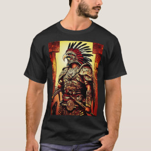 Camiseta Aztec Eagle Warrior T-Shirt - Tatuagem Itrata