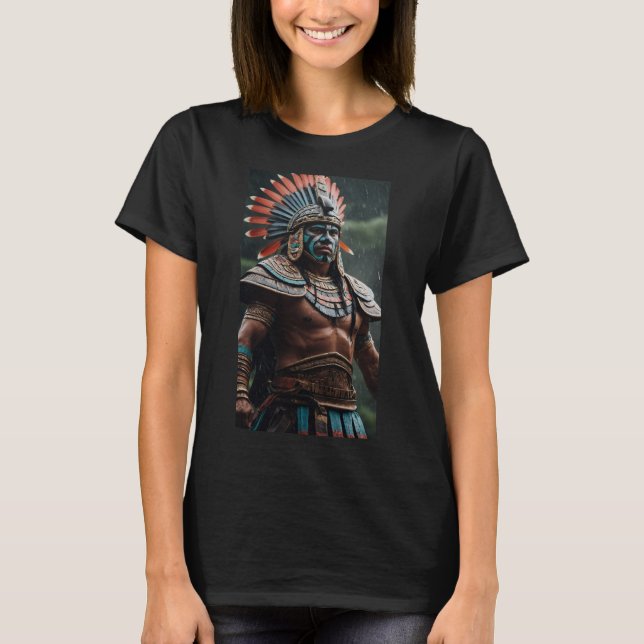 Camiseta Aztec Fertilidade e Dor na Chuva Tlaloc (Frente)