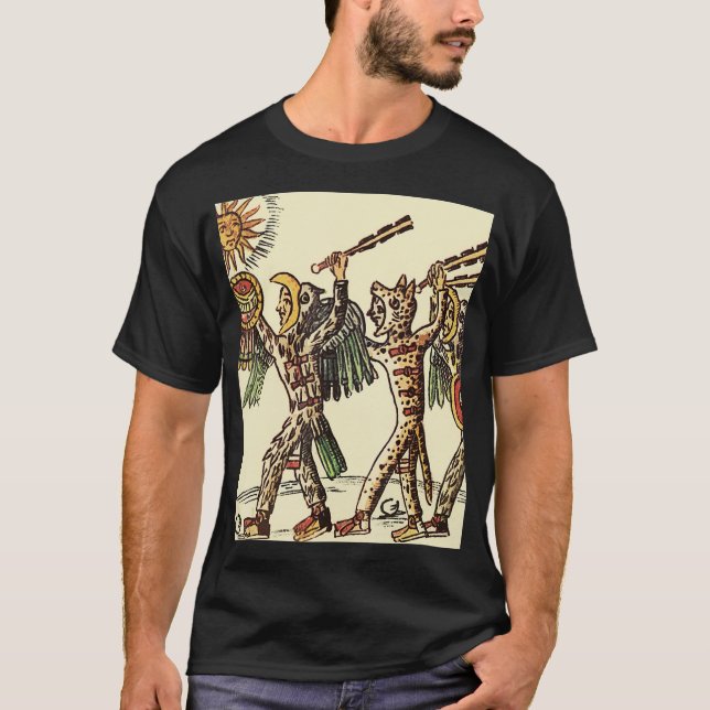 Camiseta Aztec Jaguar Guerreiros México História Mexicana  (Frente)