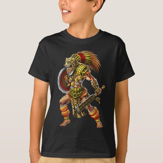 Camiseta Aztec Jaguar Warrior (Frente)