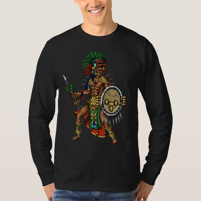 Camiseta Aztec Mayan Warrior (Frente)