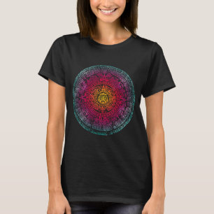 Camiseta Aztec Mayas Aztec Calendário México 2