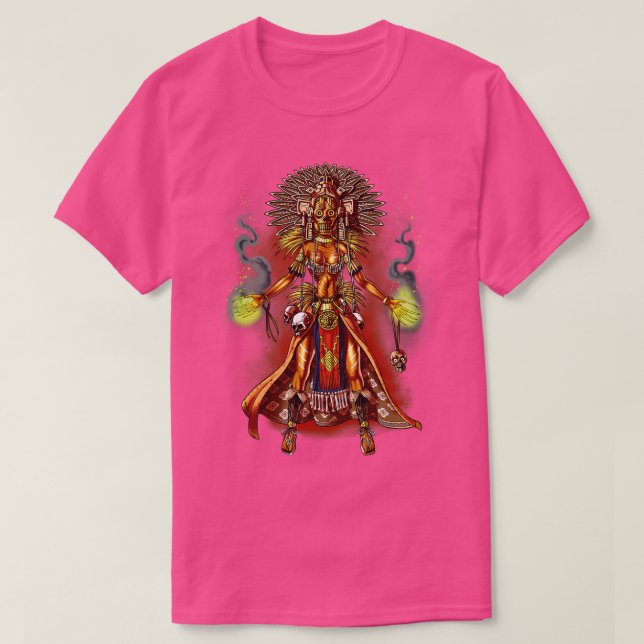 Camiseta Aztec mitologia Deus Manágua (Frente do Design)