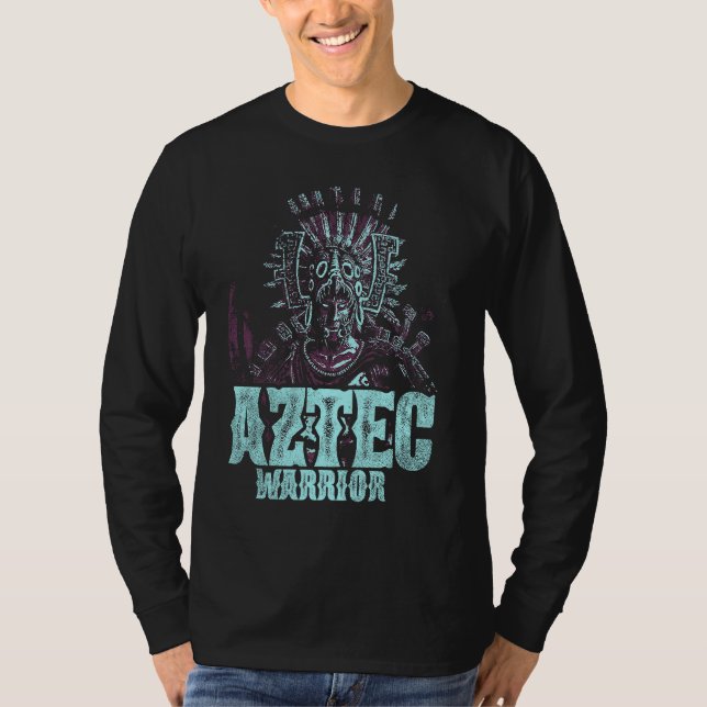 Camiseta Aztec Rei Guerreiro México Nativo Aztec Mayas 6 (Frente)