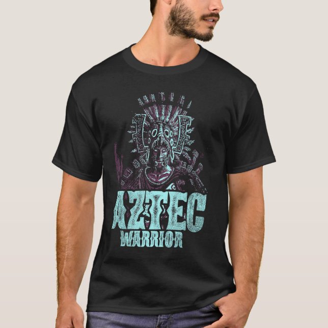 Camiseta Aztec Rei Guerreiro México Nativo Aztec Mayas 6 (Frente)