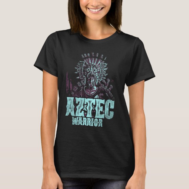 Camiseta Aztec Rei Guerreiro México Nativo Aztec Mayas 6 (Frente)