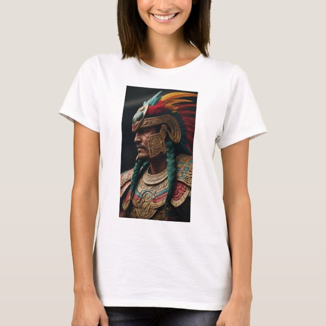 Camiseta Aztec Sabedoria e Cultura - Quetzalcoatl (Frente)