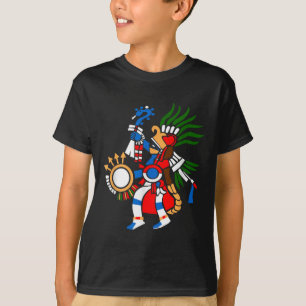 Camiseta Aztec Símbolo Deus Da Guerra E Sun Huitzilopochtli