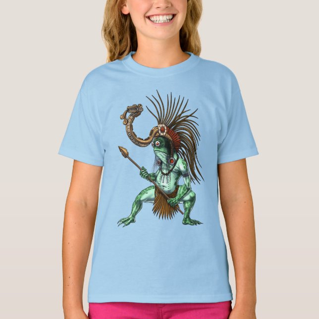 Camiseta Aztec Warrior Deity Cueyatl (Frente)