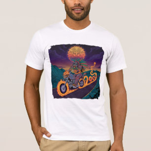 Camiseta Aztec Warrior   Fire Serpent & Jaguar Art