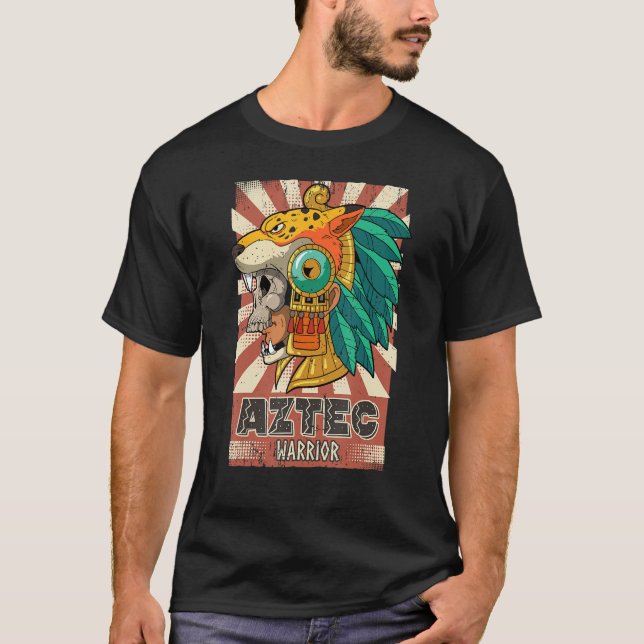 Camiseta Aztec Warrior mexicano (Frente)
