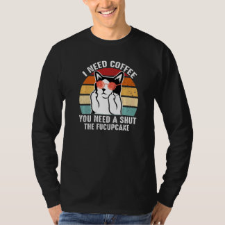 Camiseta Azuco  Coffee Cat