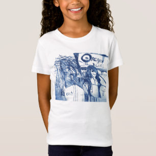 CAMISETA AZUIS DO OREGON COM MEDO