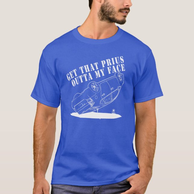 Camiseta Azuis híbridos da terra de Prius (Frente)