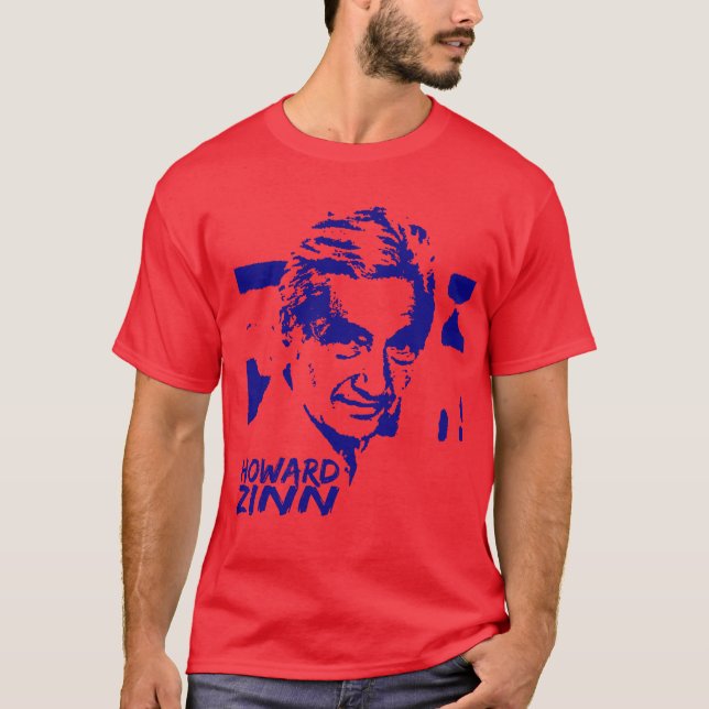 Camiseta Azuis marinhos de Howard Zinn (Frente)