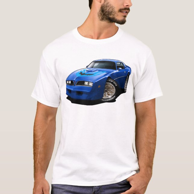 Camiseta Azul 1977-78 do transporte Am (Frente)