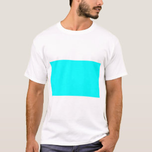 Camiseta Azul aquático sólido