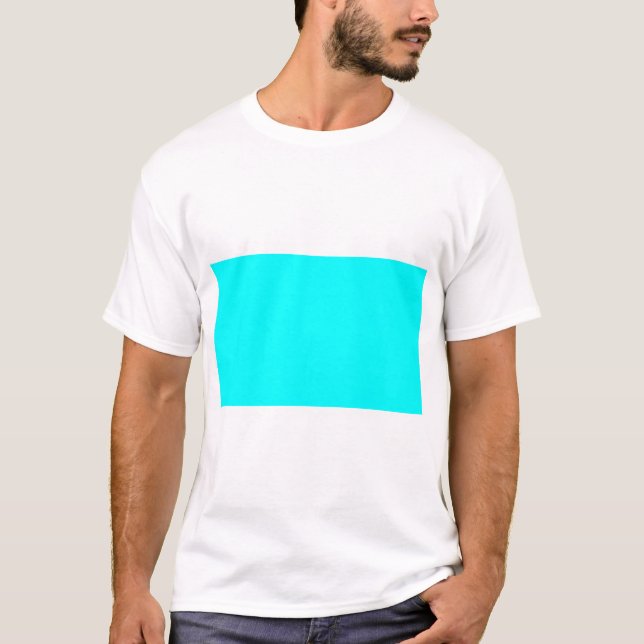 Camiseta Azul aquático sólido (Frente)