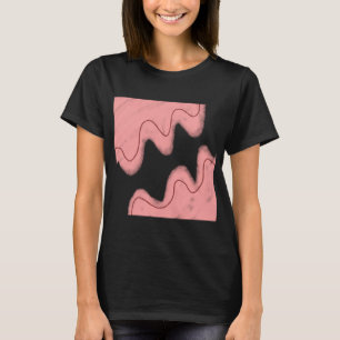 Camiseta azul-arco-íris colorido T SHIRT