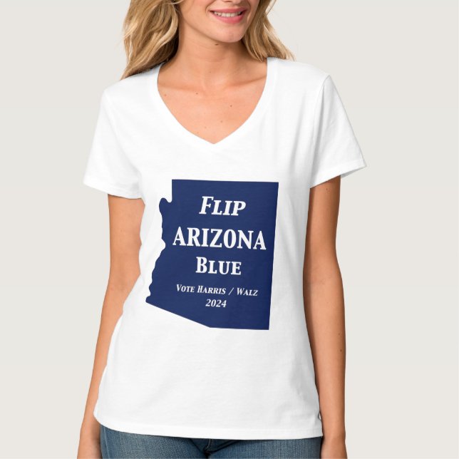 Camiseta Azul Arizona sacudir em 2024 (Frente)